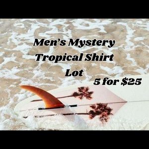 Men’s Mystery Tropical Shirt Bundle 🌴 5 for $25